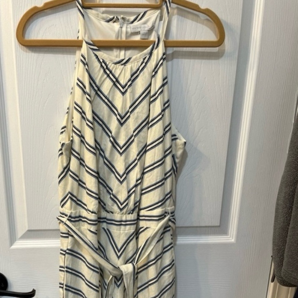 New York & Company Striped Halter Dress Size S Lined New Without Tags
